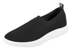Aerosoles Women's Neck Sneaker, Black Fabric, Medium