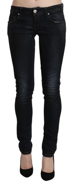 sleek  washed skinny women's jeans