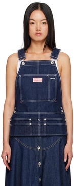 Blue Kenzo Paris Dungaree Denim Tank Top
