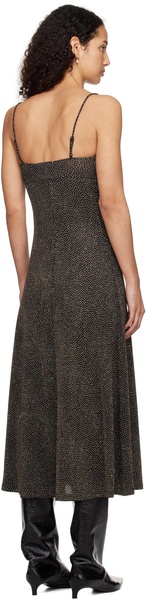 Black Ariel Midi Dress