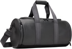 Gray Holdall Faux-Leather Duffle Bag