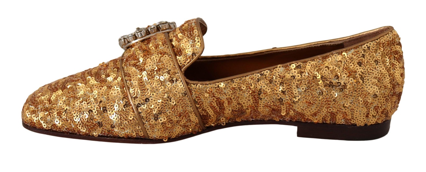 Embellished Loafers with Sequins and Crystals by Dolce & Gabbana