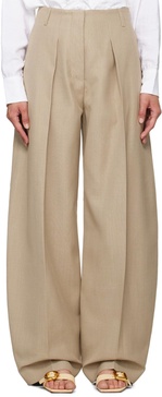 Le Pantalon Ovalo wool blend wide pants