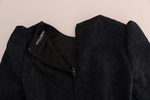 Dolce & Gabbana  Black Blue Flare Mini Dress