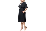 Plus Size Gia A-Line Midi Dress with Pockets