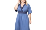 Plus Size Paige Color Block Midi Dress