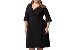 Plus Size Barcelona Midi Wrap Dress