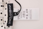 Dolce & Gabbana White Polka Dotted Silk T-shirt Top