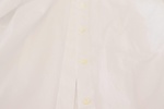 White Cotton Collared Long Sleeves Formal Top