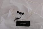 Dolce & Gabbana  White Cotton Silk T-Shirt