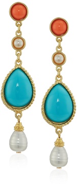 Santorini Turquoise Coral Stone