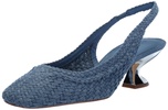 Katy Perry Women's Laterr Woven Sling-Back Pump, Calm Blue Denim, 8