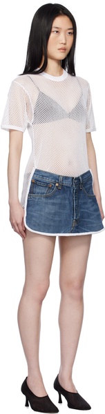 White & Blue Nº77 T-Shorts Minidress