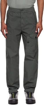 Gray Microreps Loose Cargo Pants
