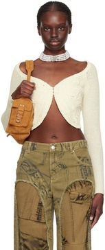 Off-White Embroidered Cardigan