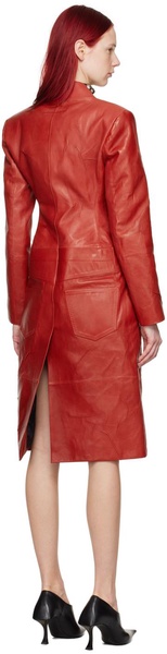 Leather coat