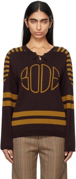Brown & Yellow Rink Sweater