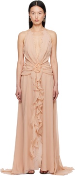 Pink Georgette Maxi Dress