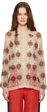 Beige Solarium Long Sleeve Shirt