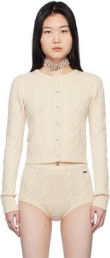Off-White Wool & Cashmere Cardigan