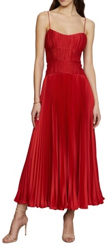 AMUR Women's Cherry Drop Waist Midi Dress