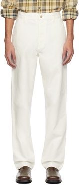 White Simple Trousers