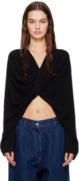 Black Twist Sweater
