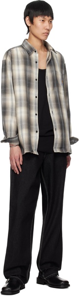 Beige Blanton Check Shirt