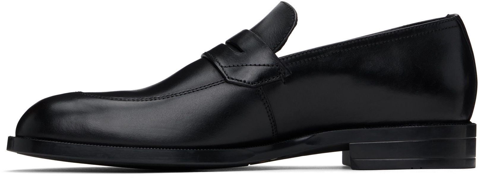 Black Leather Loafers