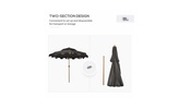 Portable Outdoor Beach Umbrella for Shade and Sun Protection