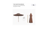 Outdoor Beach Umbrella – Portable and UV-Protected Shade for Beach, Patio, or Outdoor Activities