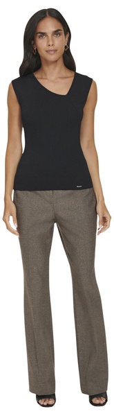 Calvin Klein Women's Asymmetrical Sleeveless Blouse