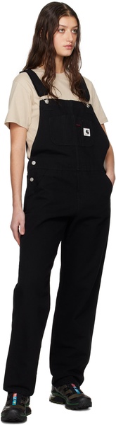 Black Bib Straight Overalls
