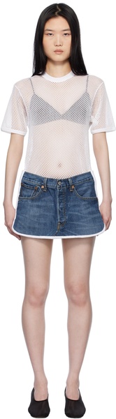 White & Blue Nº77 T-Shorts Minidress