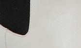 White Leather Chelsea Bootie for Women