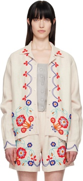 Off-White Beaded Garden Party Shirt