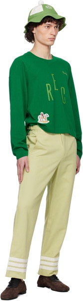 Green Tri-Stripe Trousers