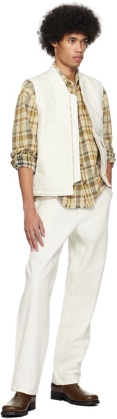 White Simple Trousers