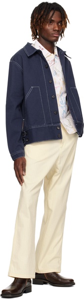 Navy Knolly Brook Side Tab Jacket