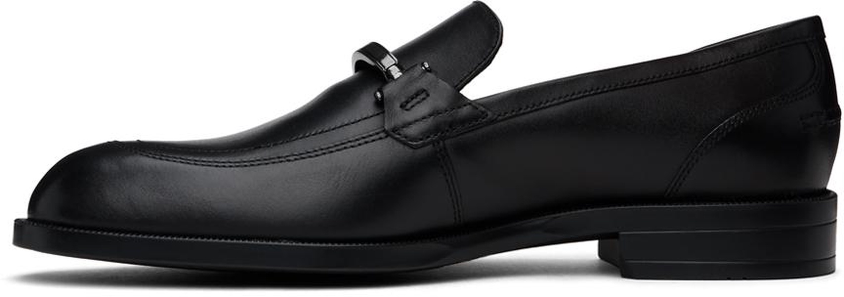 Black Logo Hardware Loafers