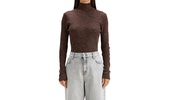 anoit turtleneck sweater in chestnut