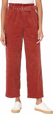rib cage corduroy paper bag pants with belt in keep it up women's clothing keep it up in shake the world
