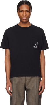 Black 'Recreation' Sails Pocket T-shirt