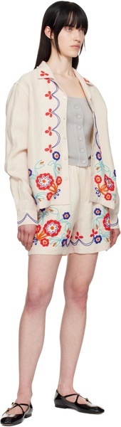 Off-White Beaded Garden Party Shirt