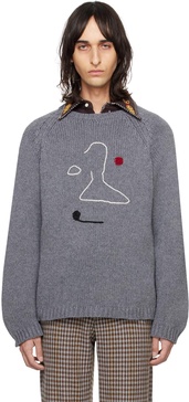 Gray Doodle Sweater