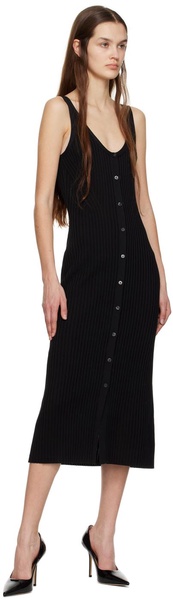 Black Sleeveless Midi Dress