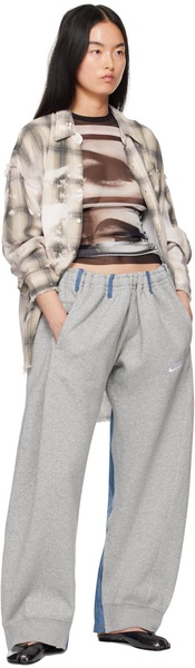 Gray & Blue Overjogging Jeans