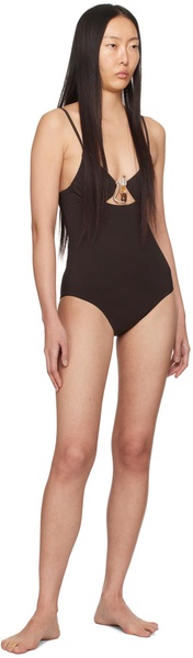 Brown Nebular Swimsuit