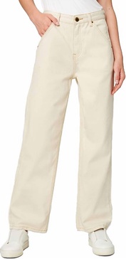 womens straight leg twill pants in warm whispers high rise