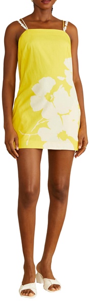AMUR Women's Lita Beaded Strap Mini Dress